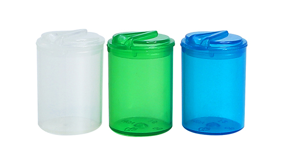 HEMPACKA Child Resistant Hinged Lid Plastic Bottles Pop Top Vials
