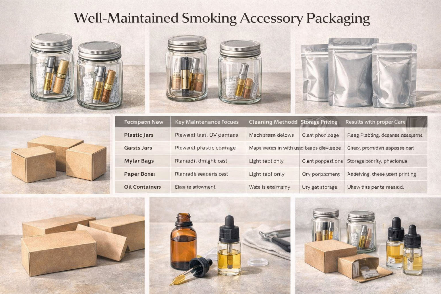Comprehensive Care Guide:Keeping Smoking Accessory Packaging Looking Like New