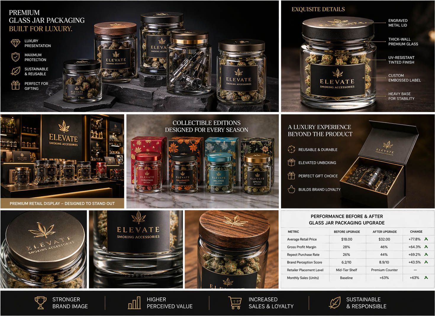 Glass Jar Packaging Helped a Premium Smoking Accessories Brand Win the High-End US & European Market: A Luxury Branding Success Case