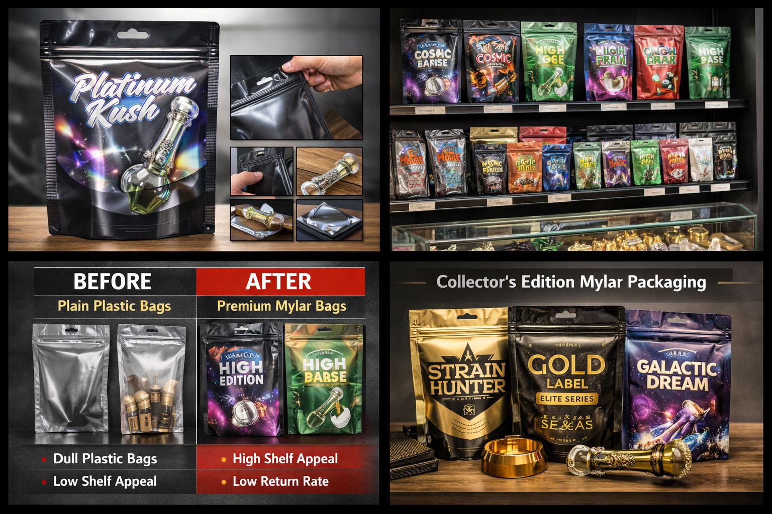 Mylar Bag Packaging Helps Smoking Accessory Brands Expand into European and American Markets