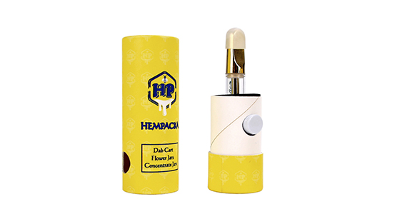 HEMPACKA Child Resistant Custom Logo Vape Cartridge Rpund Packaging Box