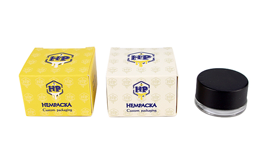 HEMPACKA Custom Logo 9ml Container Jar Paper Box Packaging 