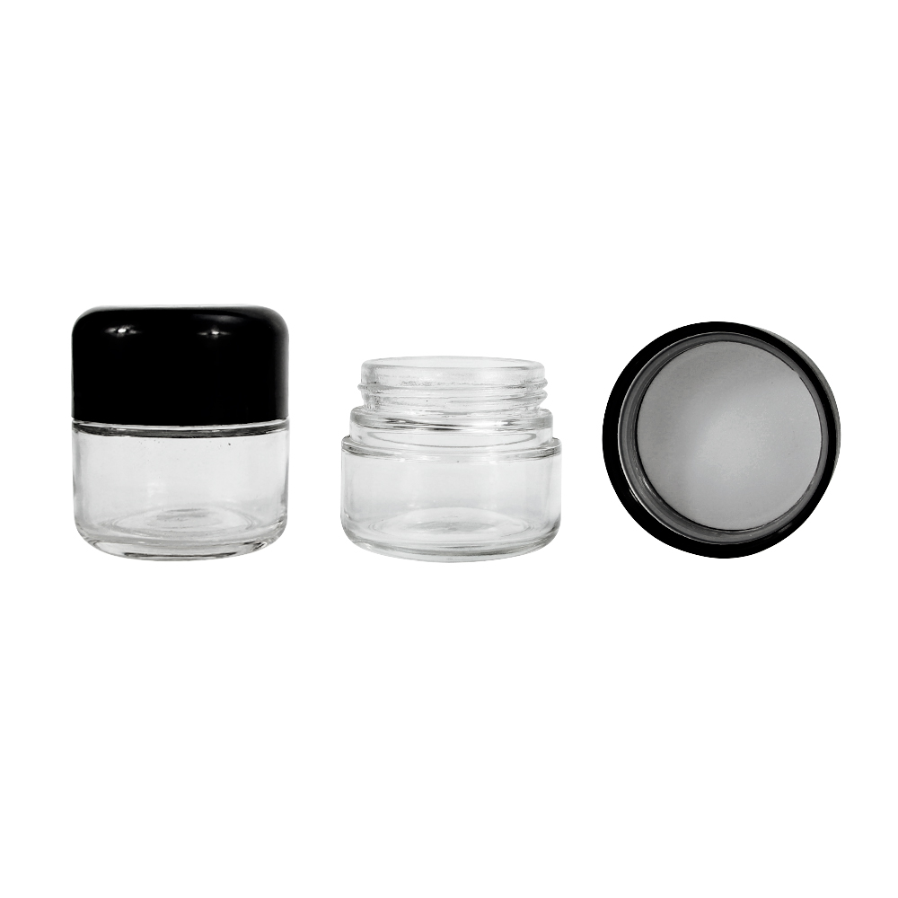 Child Resistant Round Cap Glass Jar