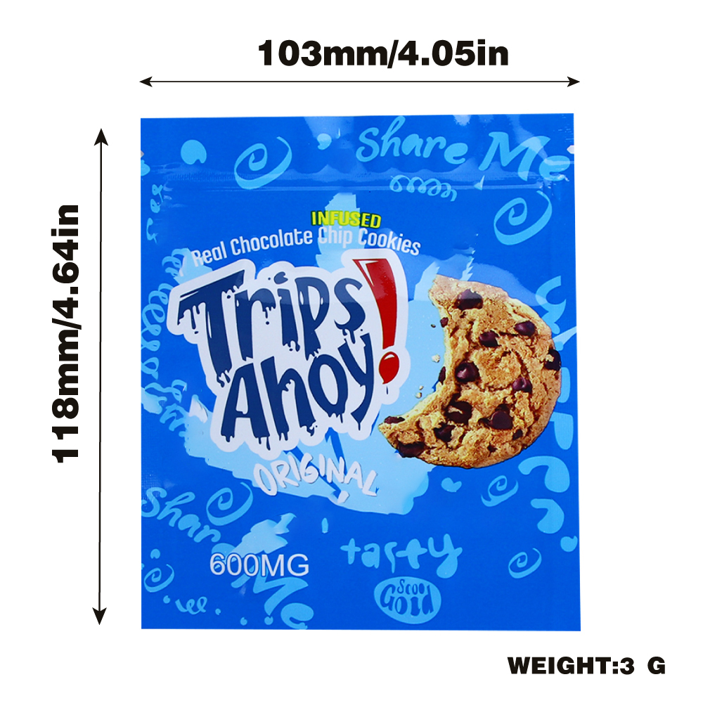 Cookie Mylar Bag Size