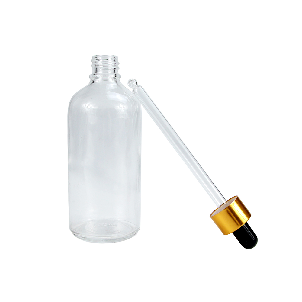 HEMPACKA CBD Oil Clear Glass Dropper Bottle  Packaging