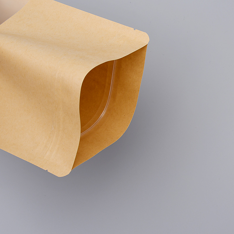  Kraft Paper Food Packaging Bags Biodegradable