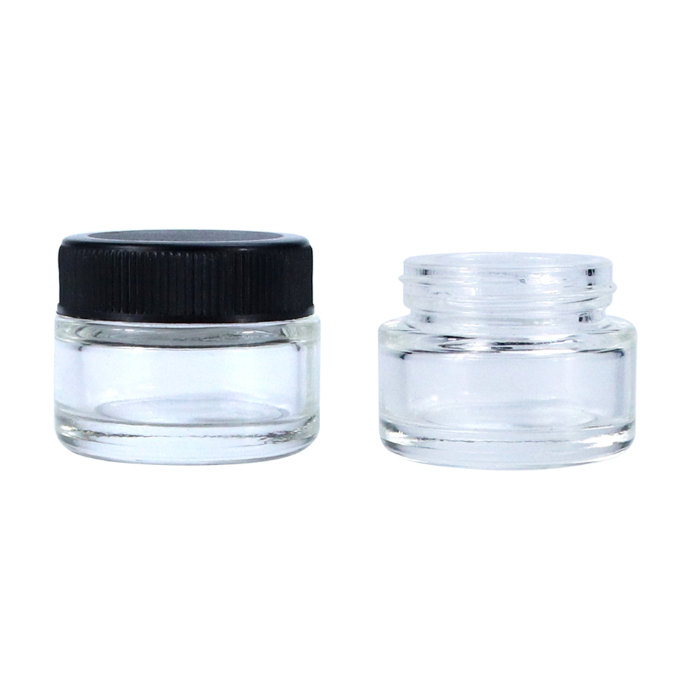 HEMPACKA Child Resistant Cap 5ml Glass Jar Container