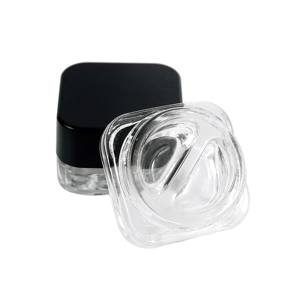 Square Cube Clear Jar Glass Containers