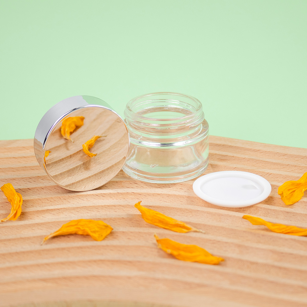 15g Glass Jar for Concentrate Storage 3.5&times;4.3cm Airtight Wax Container Bulk