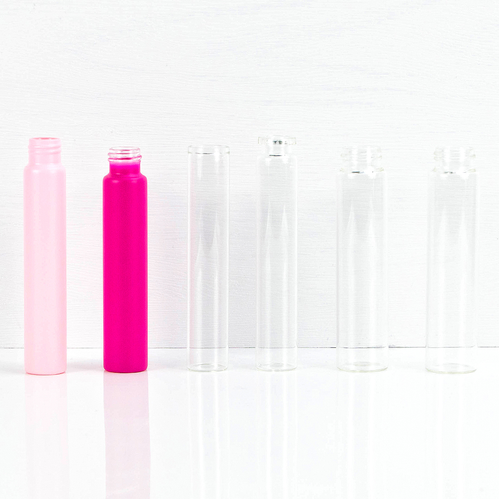 HEMPACKA  Colorful Glass Roll Bottle With Child Resistant Cap