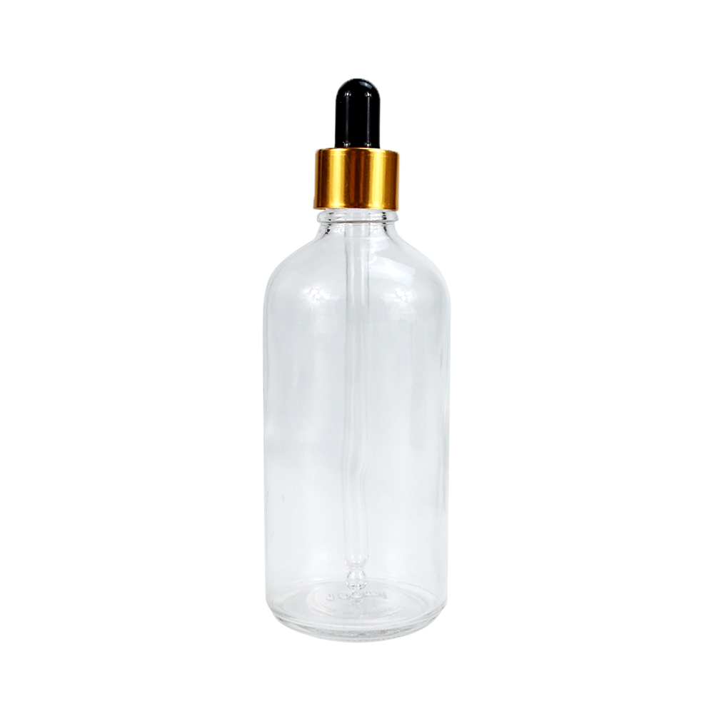 Csutom Clear Glass Dropper Bottle 