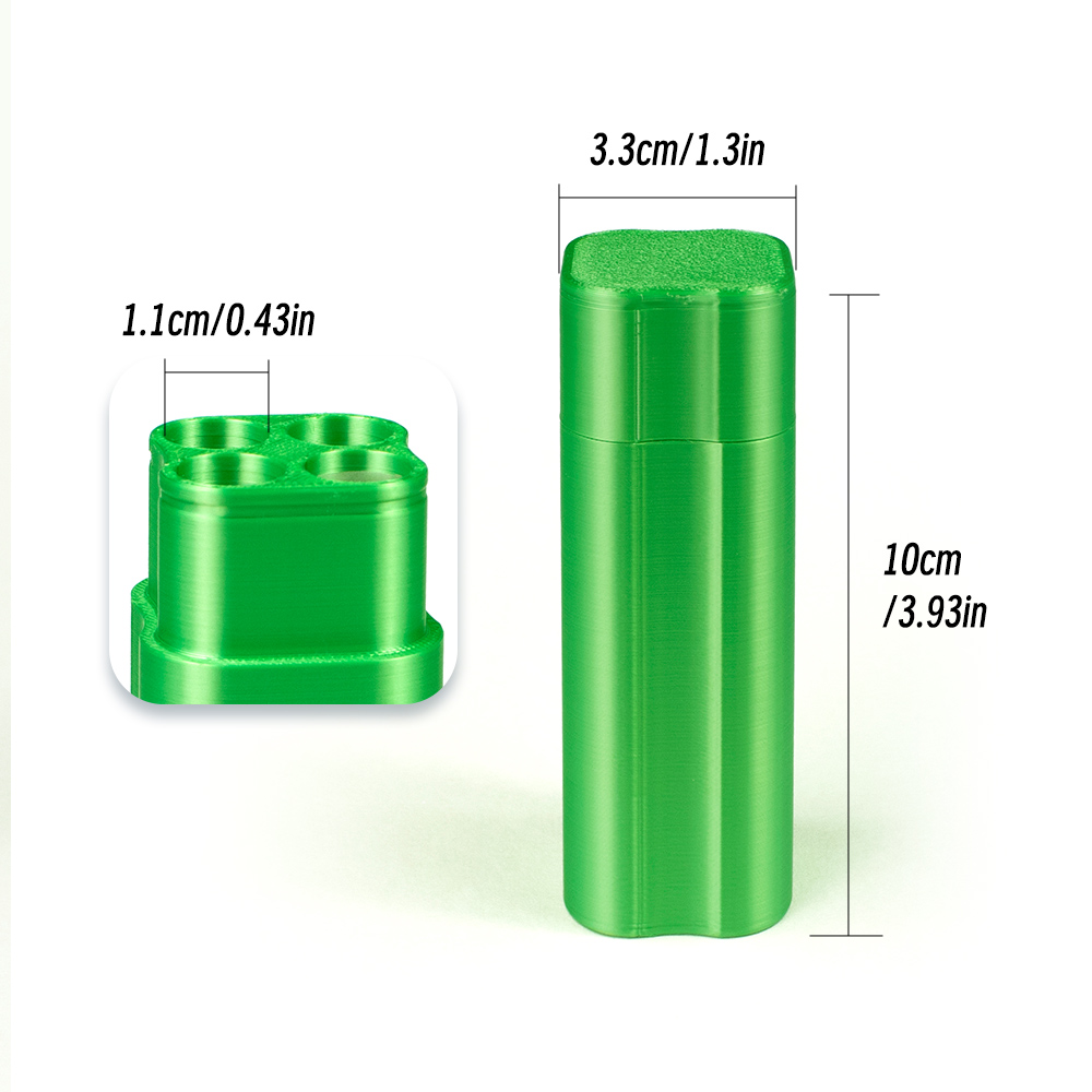 3D-Printed 4-Hole Gold Pre-Roll Tube