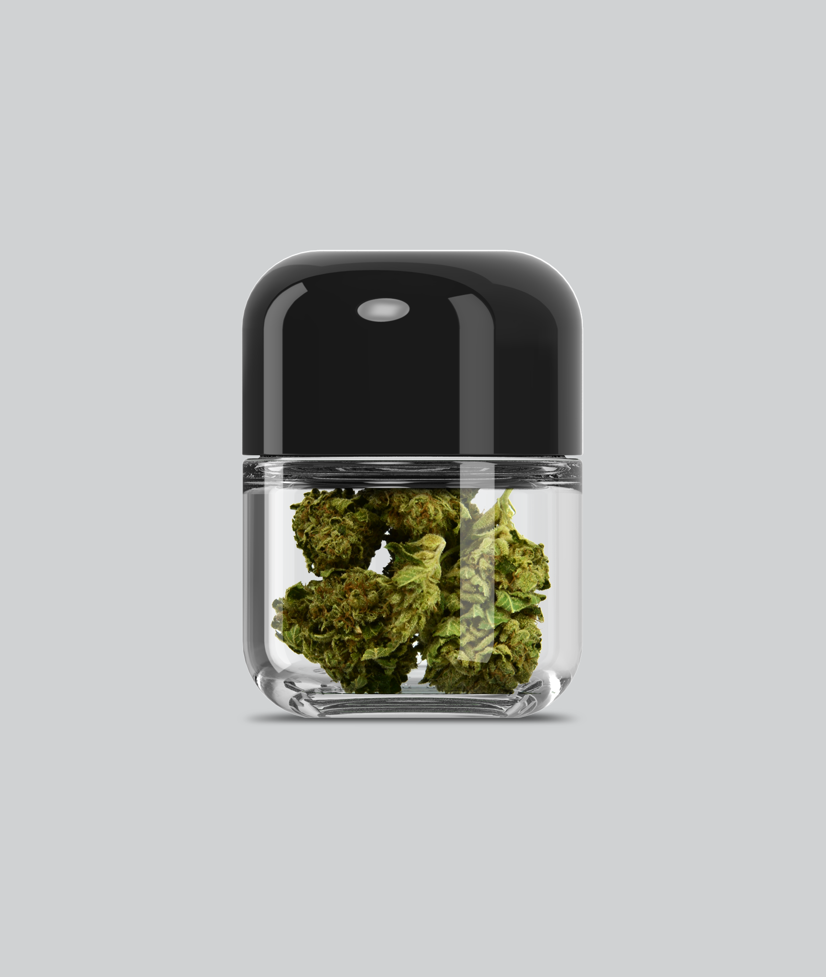 cannabis glass jar