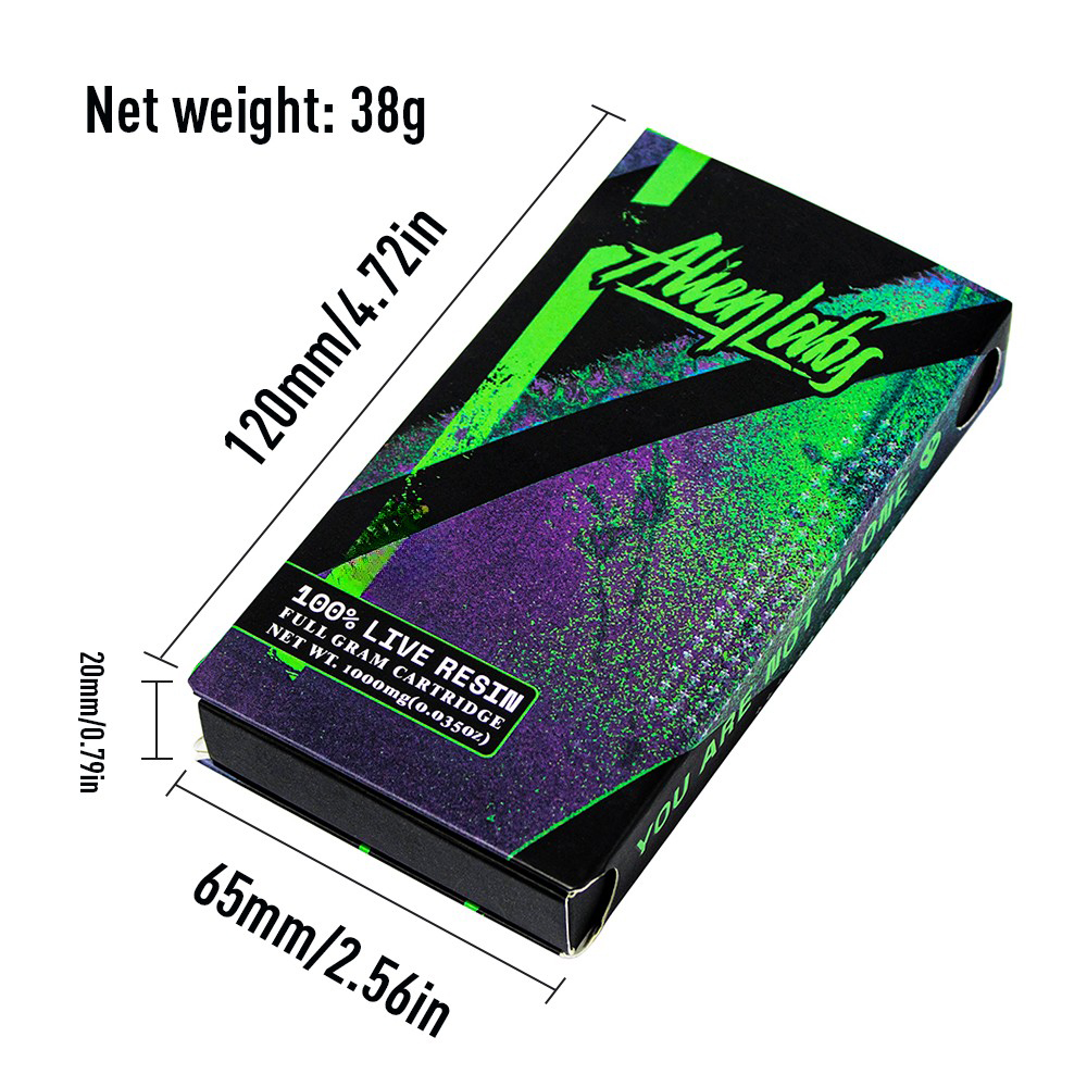 65*120MM Vape Cart Custom Pre-roll Packaging