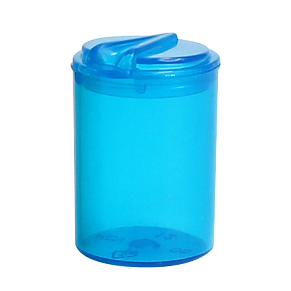 HEMPACKA Child Resistant Hinged Lid Plastic Bottles Pop Top Vials