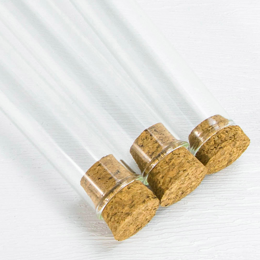 HEMPACKA Multiple Sized Customize Glass Tube With Cork