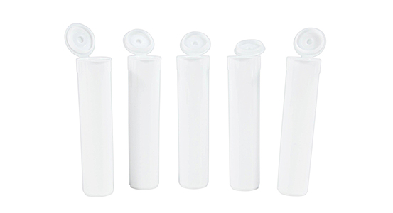 HEMPACKA  Plastic Squeeze Bottle White Vaporizer Pop Top Tube Packaging