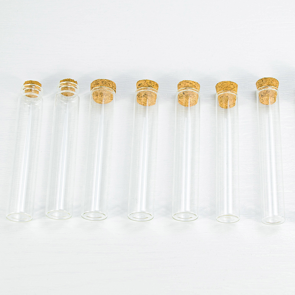 HEMPACKA Multiple Sized Customize Glass Tube With Cork