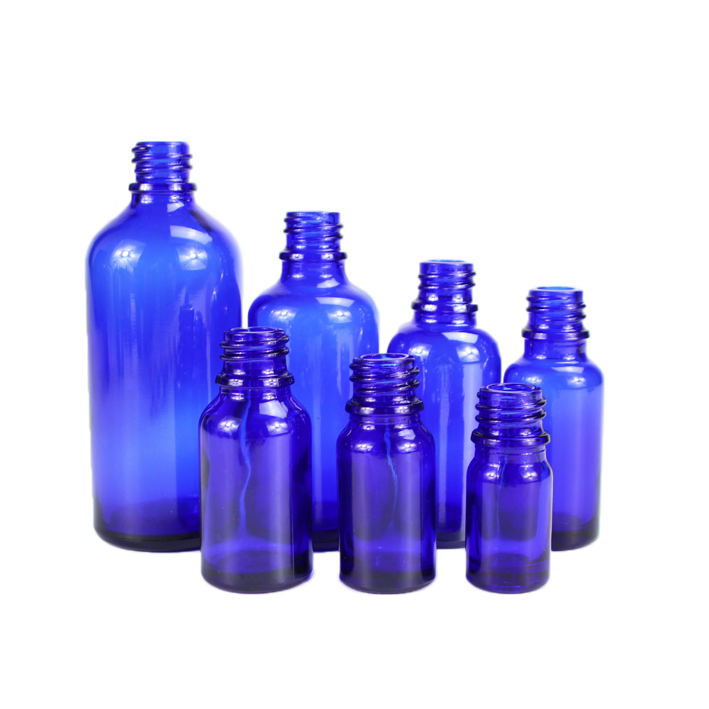 Tincture Blue Dropper Glass Bottle 