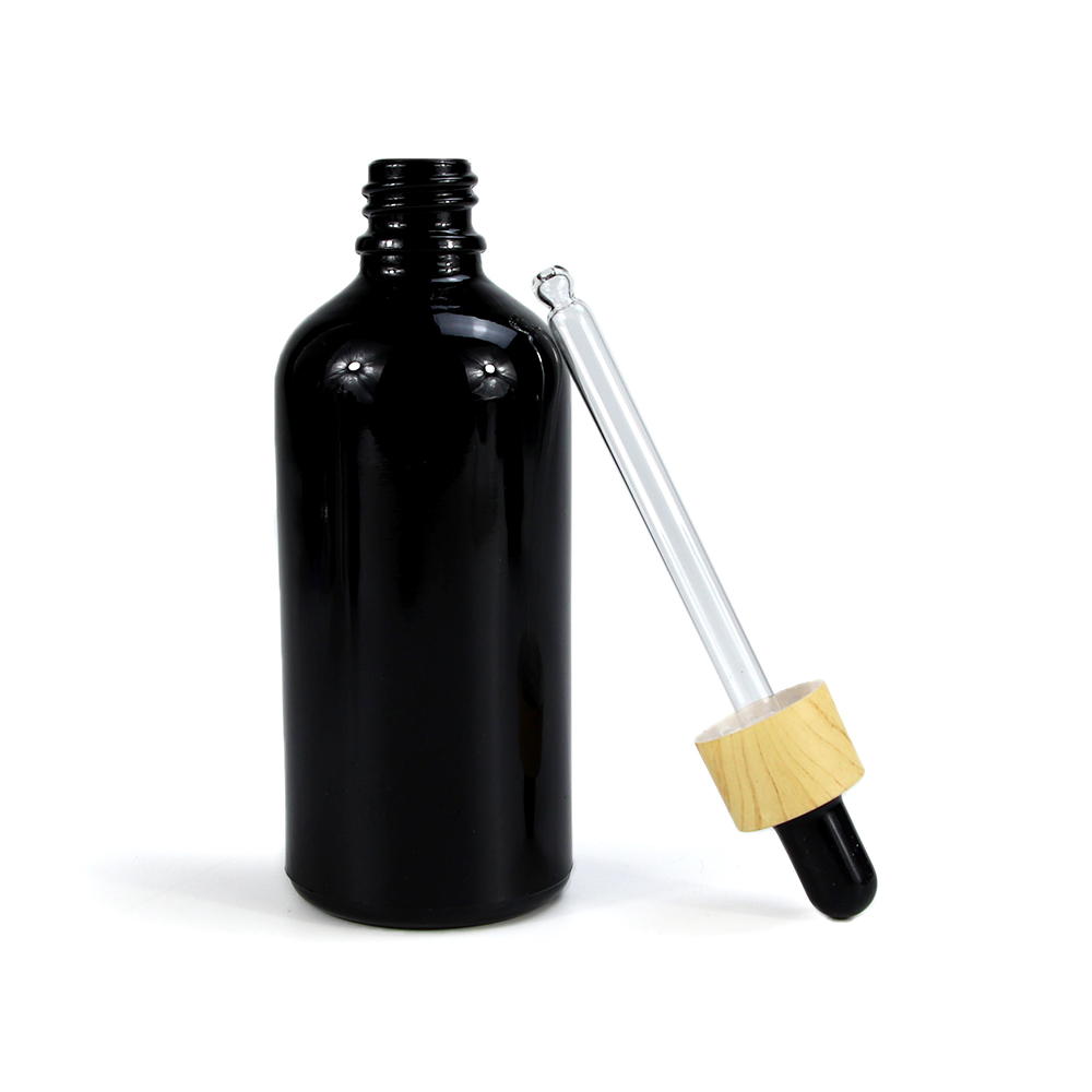 Tincture Black Dropper Glass Bottle Packaging