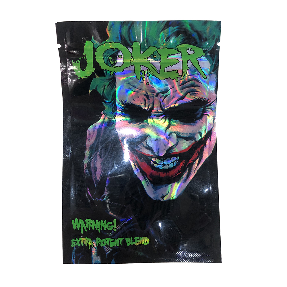 Joker Custom Print Smell Proof  Zipper Bag