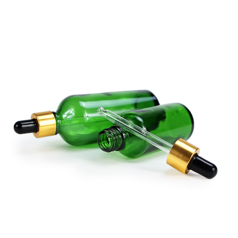  Oil Green Glass Dropper Bottle 