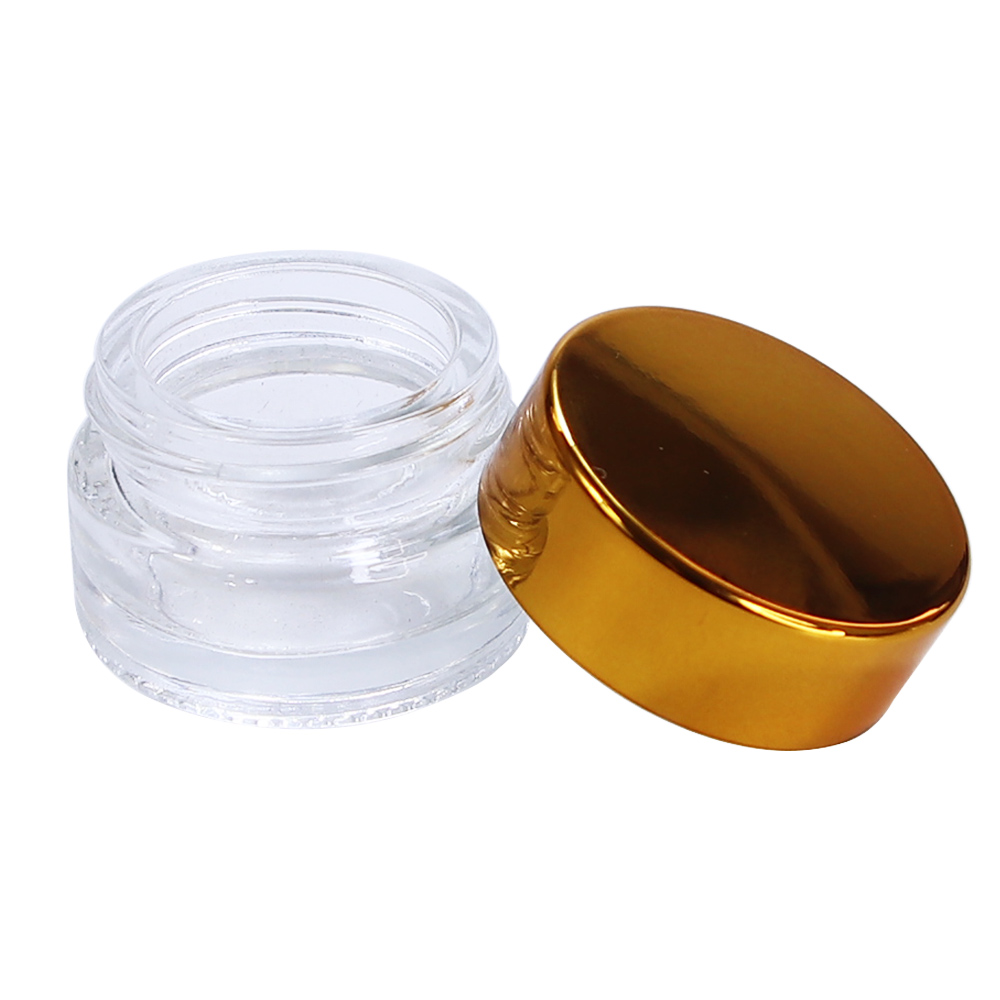 HEMPACKA Concentrate Container Glass Jar With Gloden Cap