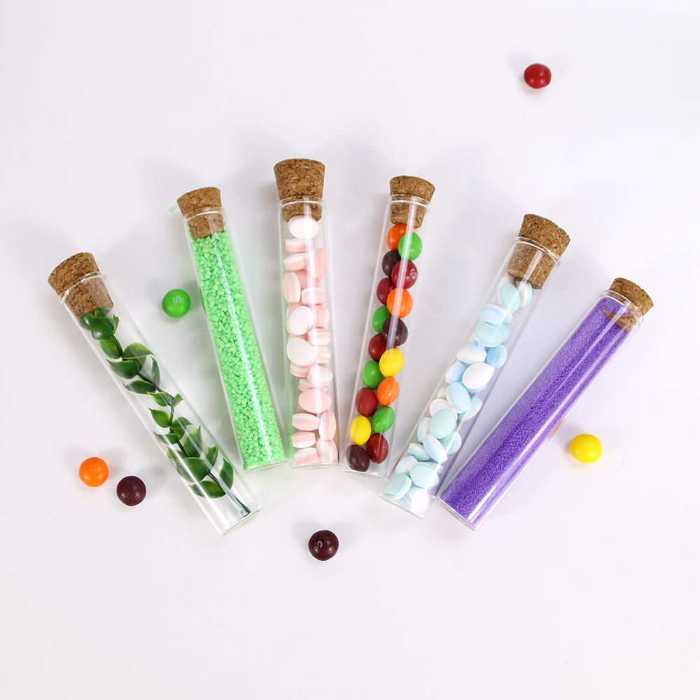 HEMPACKA Multiple Sized Customize Glass Tube With Cork