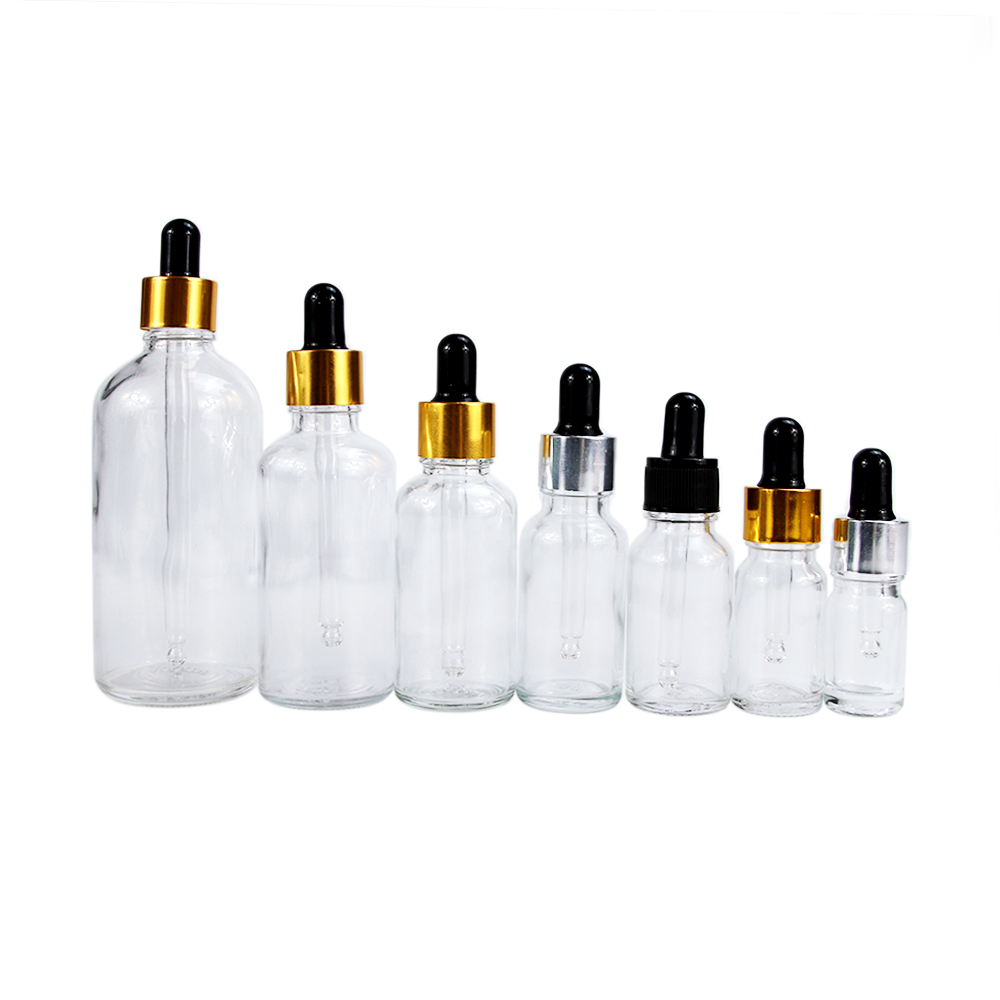 Clear Glass Dropper Bottle 