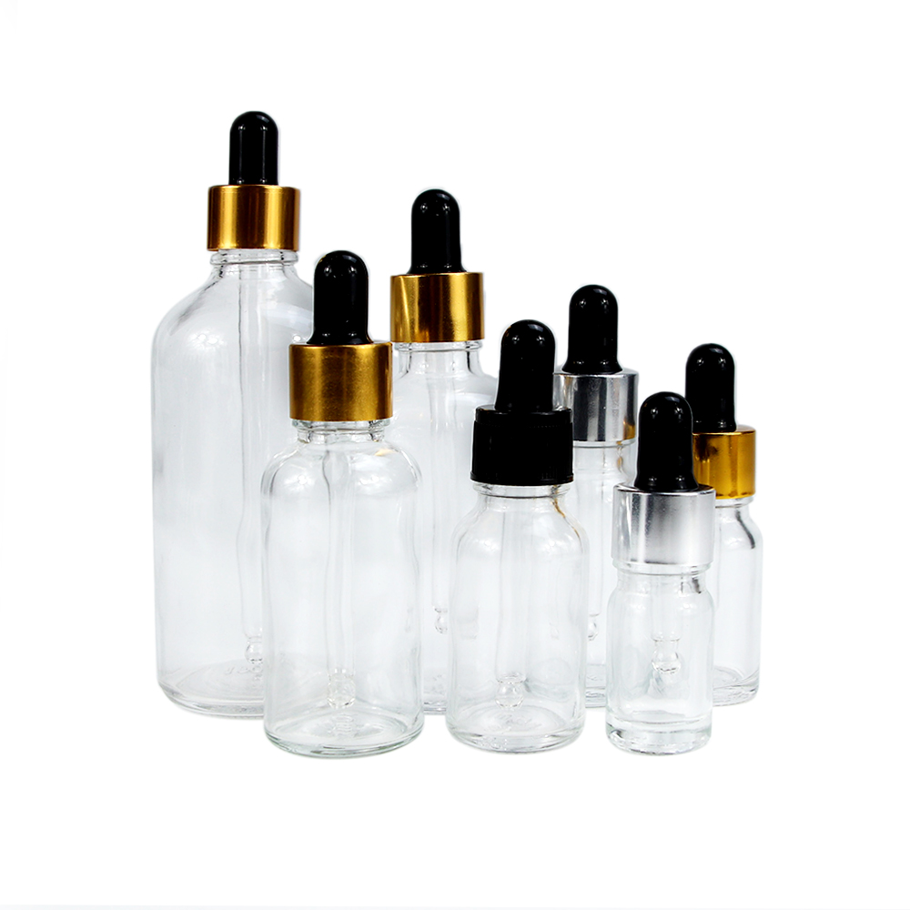 Custom Clear Glass Dropper Bottle  Packaging