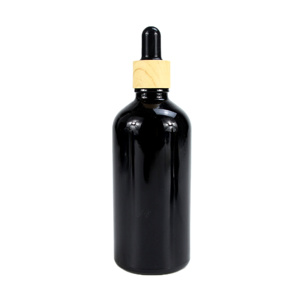 HEMPACKA Tincture Black Dropper Glass Bottle 